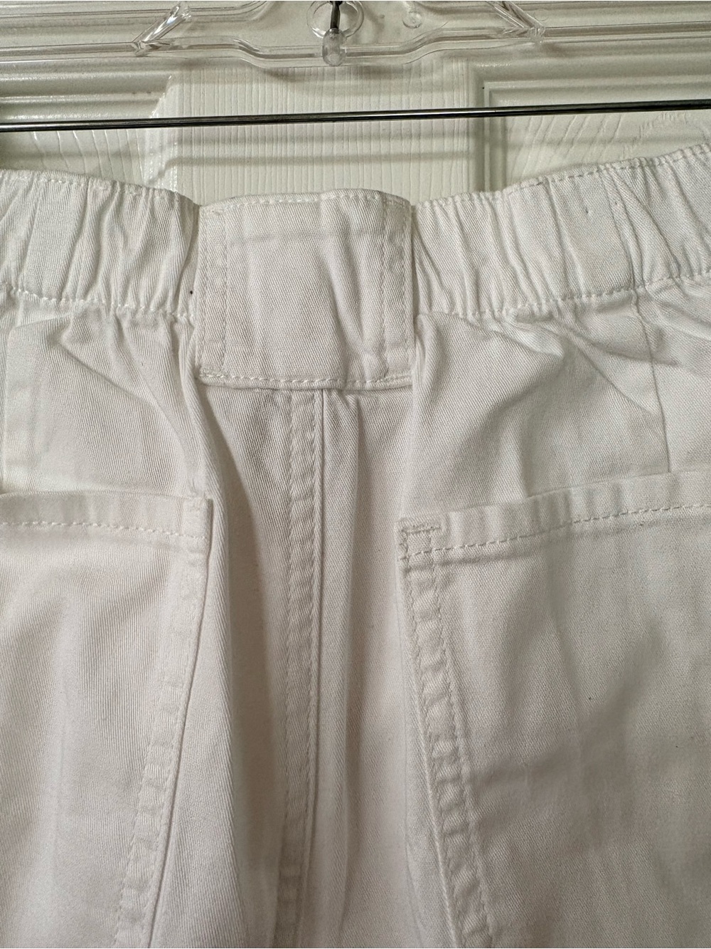 Gloria Vanderbilt White High-Rise Cotton Blend Bermuda Cuffed Shorts Size Medium - Picture 9 of 13
